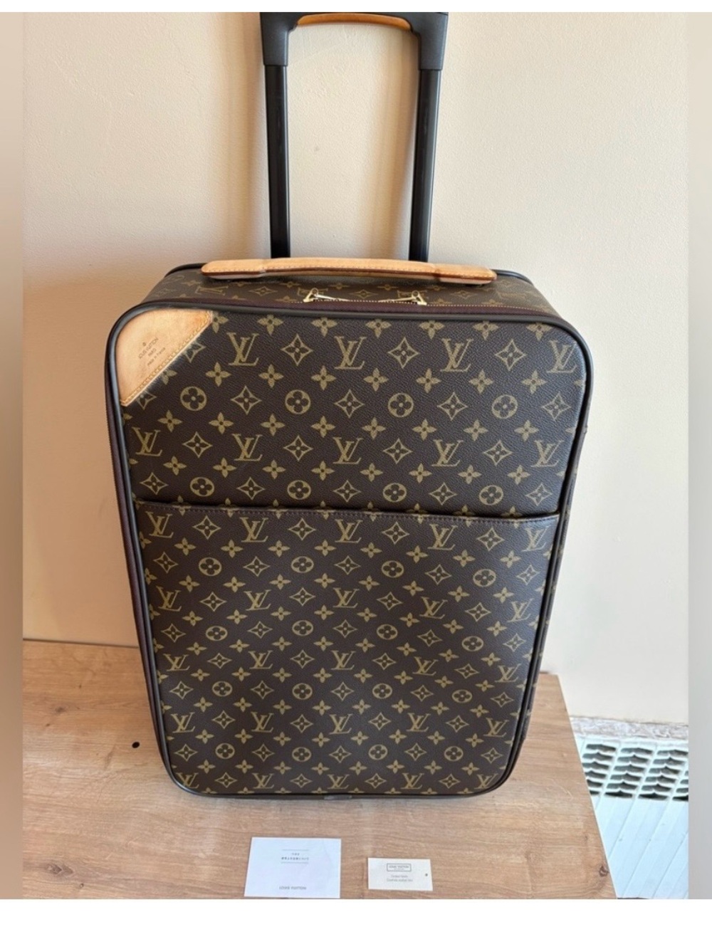 Authentic Louis Vuitton pegase 55 monogram suitcase carry on